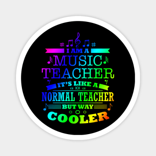 Music Teacher Cool Retro Magnet